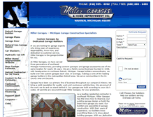 Tablet Screenshot of millergarages.com